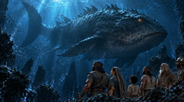 Scene 11 - L’histoire du prophète Younous : avalé par un immense poisson | Histoires des prophètes
