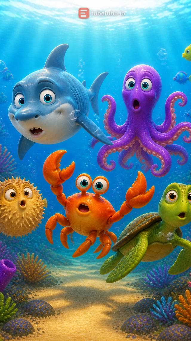 Scene 8 - Silly Sea Friends - Wiggle Wiggle Freeze!