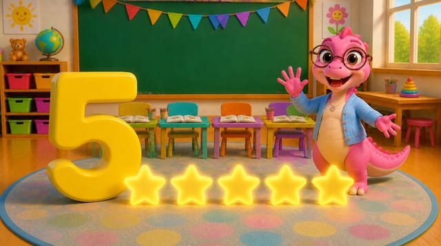 Five Little Dinos Learn to Count | Numbers 1–10