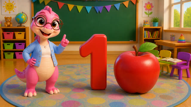 Scene 7 - Five Little Dinos Learn to Count | Numbers 1–10