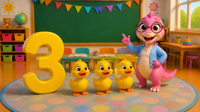 Scene 9 - Five Little Dinos Learn to Count | Numbers 1–10
