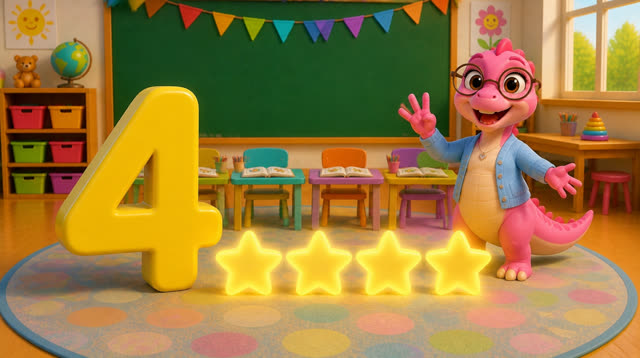 Scene 13 - Five Little Dinos Learn to Count | Numbers 1–10