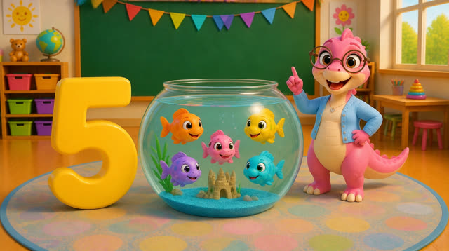 Scene 15 - Five Little Dinos Learn to Count | Numbers 1–10