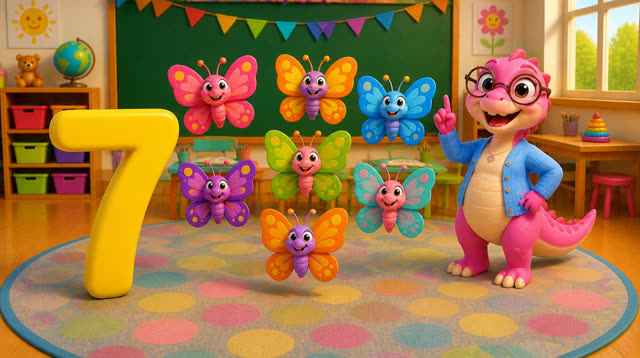 Scene 21 - Five Little Dinos Learn to Count | Numbers 1–10