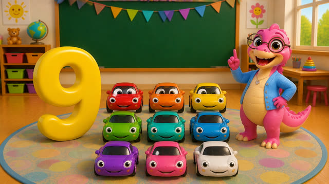 Scene 24 - Five Little Dinos Learn to Count | Numbers 1–10