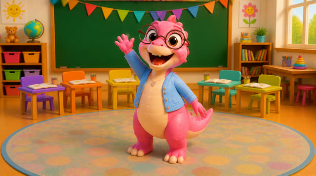 Scene 39 - Five Little Dinos Learn to Count | Numbers 1–10