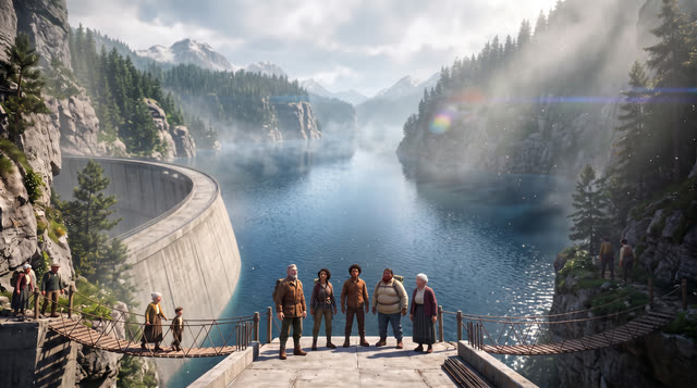 Scene 5 - Le Barrage du Vajont