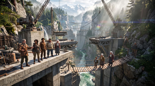 Scene 7 - Le Barrage du Vajont