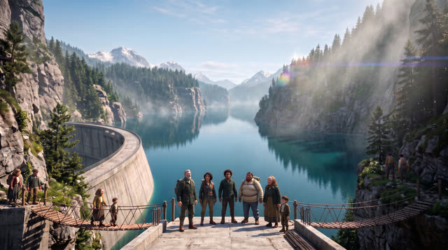 Scene 9 - Le Barrage du Vajont
