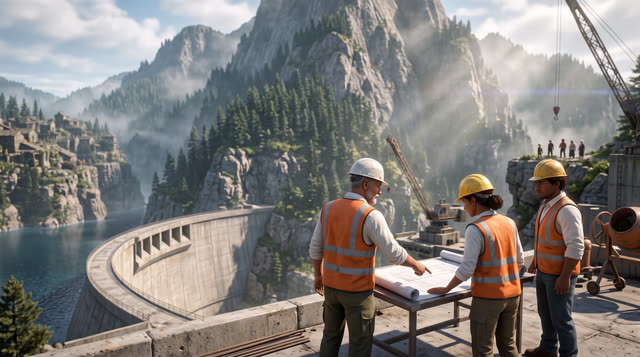 Scene 10 - Le Barrage du Vajont