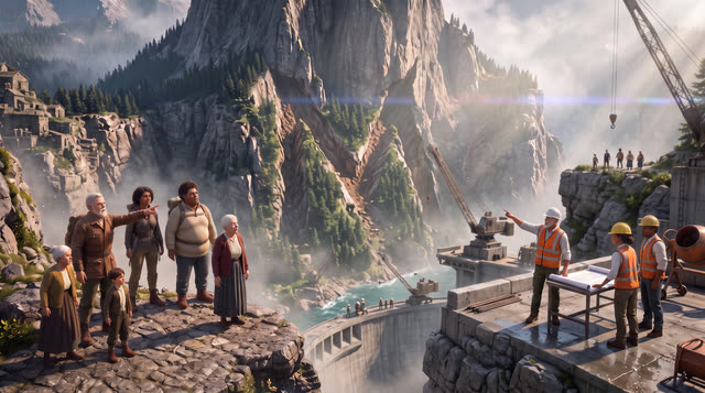 Scene 15 - Le Barrage du Vajont