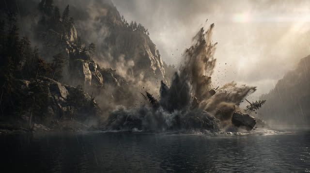 Scene 37 - Le Barrage du Vajont