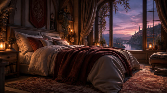 Scene 1 - Rainfall in the Ancient Forest Cabin