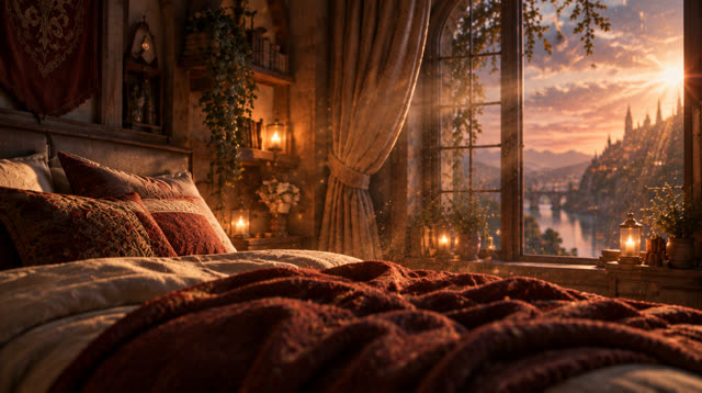 Scene 6 - Rainfall in the Ancient Forest Cabin