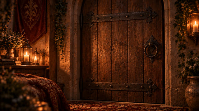 Scene 9 - Rainfall in the Ancient Forest Cabin