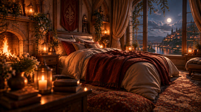 Scene 10 - Rainfall in the Ancient Forest Cabin