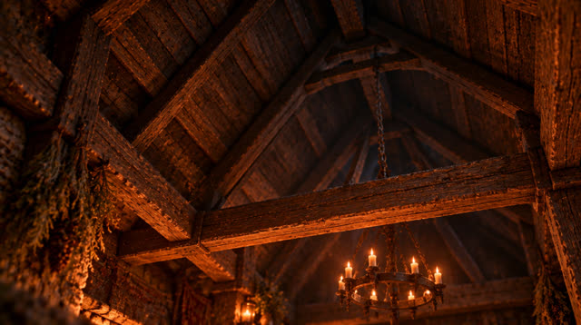 Scene 19 - Rainfall in the Ancient Forest Cabin