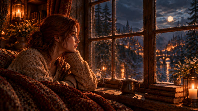Scene 20 - Rainfall in the Ancient Forest Cabin