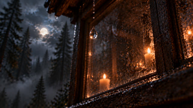 Scene 26 - Rainfall in the Ancient Forest Cabin