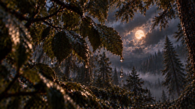 Scene 29 - Rainfall in the Ancient Forest Cabin