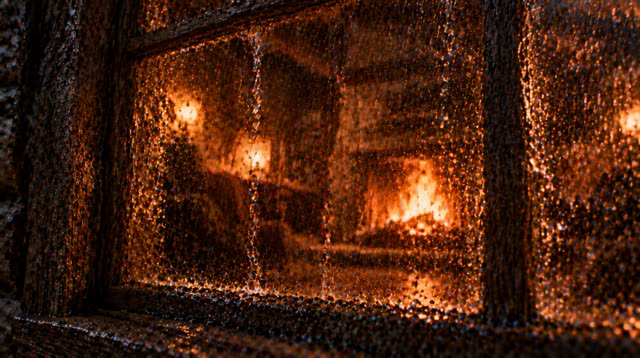 Scene 47 - Rainfall in the Ancient Forest Cabin