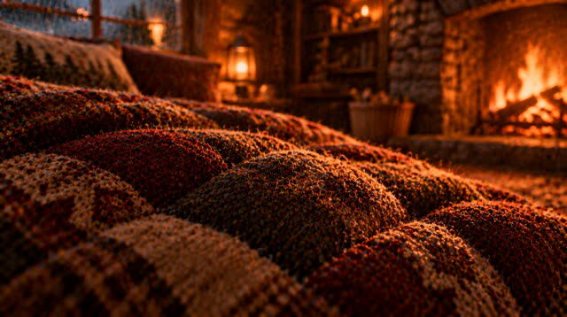 Scene 52 - Rainfall in the Ancient Forest Cabin