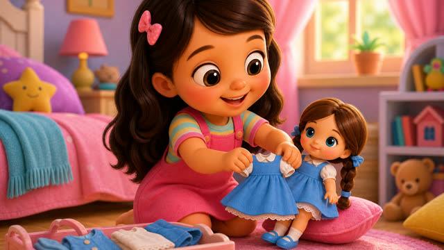Scene 4 - Tengo una Muñeca Vestida de Azul | Canción Infantil