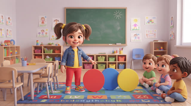 Scene 17 - Learn Colors with Alexia - Red, Blue, Yellow
