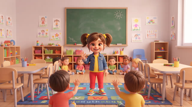 Scene 18 - Learn Colors with Alexia - Red, Blue, Yellow