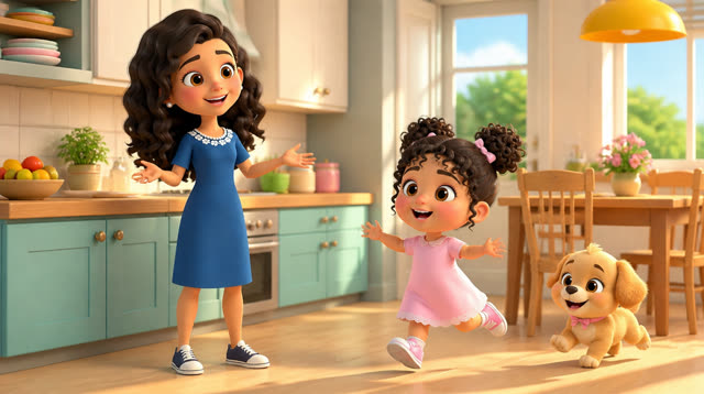 Scene 1 - Mia's  Lunch Time