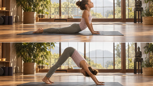 Scene 1 - Child Yoga 5 Poses