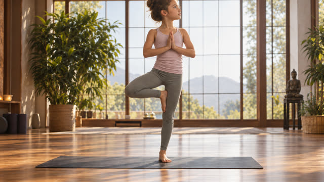 Scene 3 - Child Yoga 5 Poses