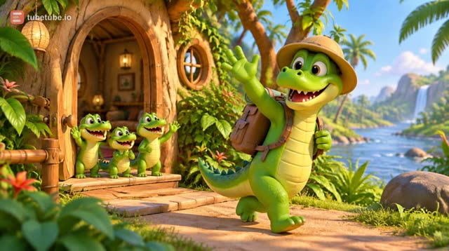 Scene 2 - Les Crocodiles du Nil | Chanson pour enfants | Animation 3D