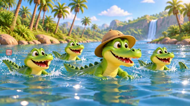 Scene 5 - Les Crocodiles du Nil | Chanson pour enfants | Animation 3D