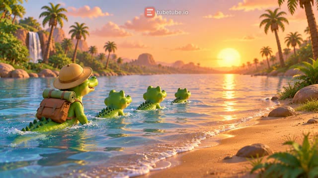 Scene 6 - Les Crocodiles du Nil | Chanson pour enfants | Animation 3D