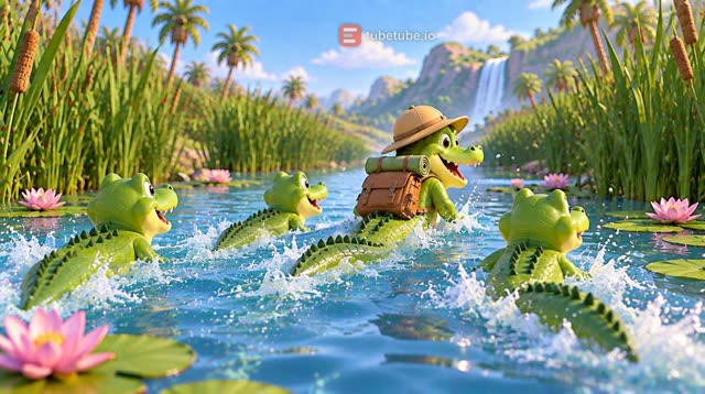 Scene 10 - Les Crocodiles du Nil | Chanson pour enfants | Animation 3D