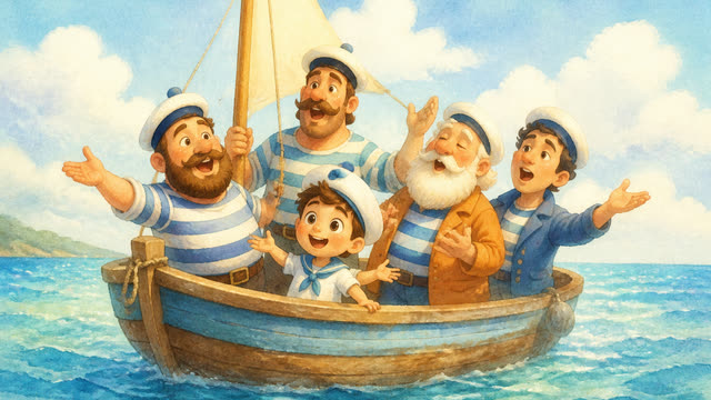 Scene 1 - Petit bateau sur l'eau