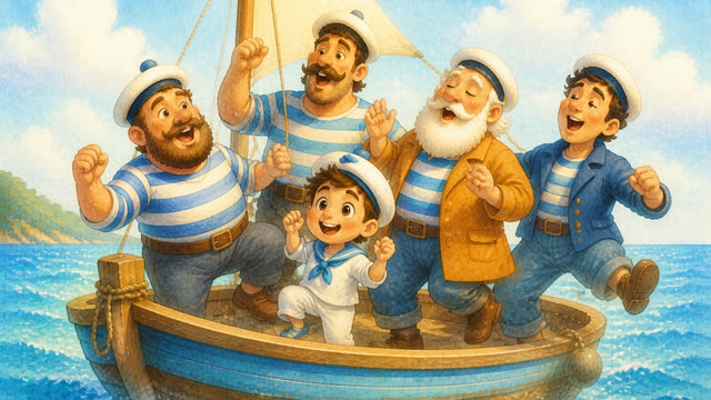 Scene 6 - Petit bateau sur l'eau