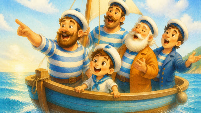 Scene 8 - Petit bateau sur l'eau