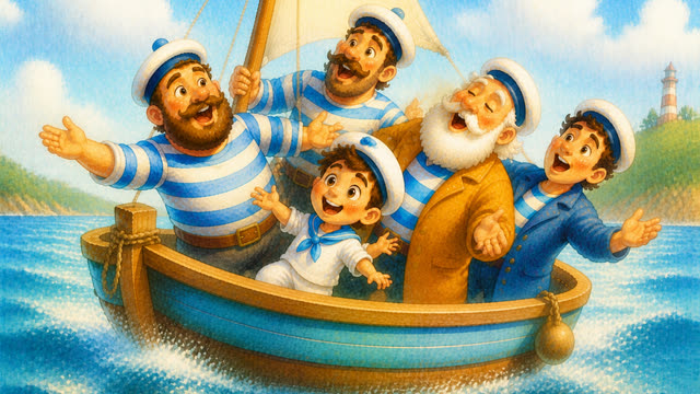 Scene 16 - Petit bateau sur l'eau