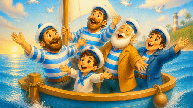 Scene 25 - Petit bateau sur l'eau