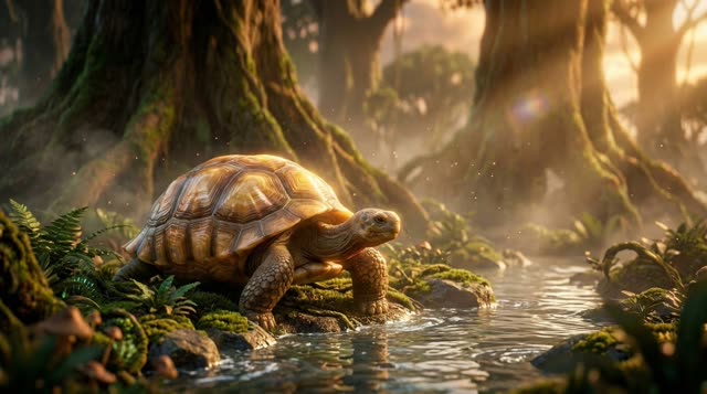 Scene 4 - Pourquoi la Tortue a la Carapace Fissurée