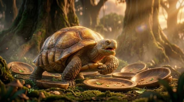 Scene 10 - Pourquoi la Tortue a la Carapace Fissurée