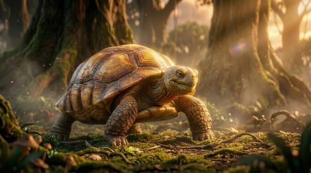 Scene 11 - Pourquoi la Tortue a la Carapace Fissurée