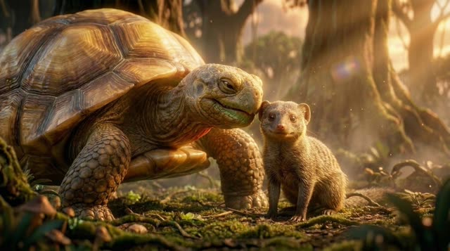 Scene 12 - Pourquoi la Tortue a la Carapace Fissurée