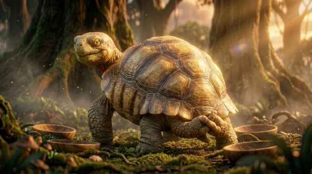 Scene 13 - Pourquoi la Tortue a la Carapace Fissurée