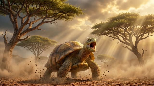 Scene 27 - Pourquoi la Tortue a la Carapace Fissurée