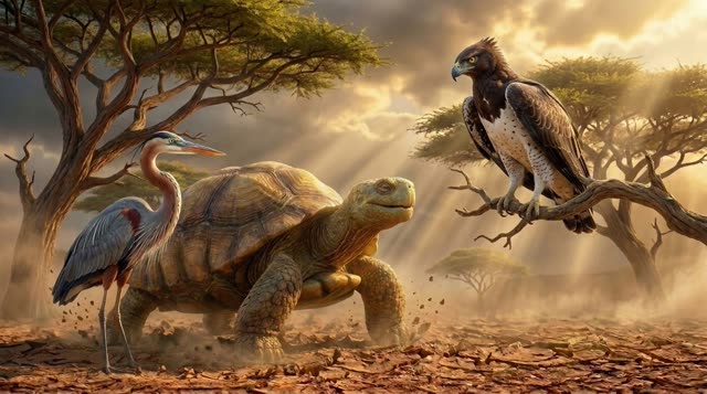 Scene 30 - Pourquoi la Tortue a la Carapace Fissurée