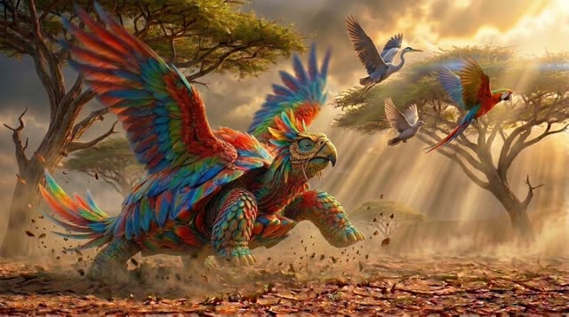 Scene 41 - Pourquoi la Tortue a la Carapace Fissurée