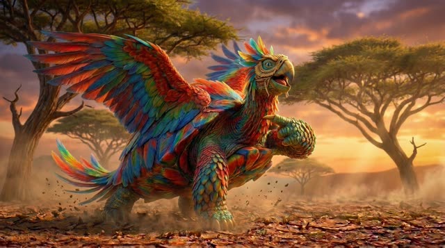Scene 44 - Pourquoi la Tortue a la Carapace Fissurée